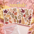 virelash™ LeafLibrary Pressed Foliage Pack — 30 Assorted Dried Leaves & Fern Pieces for Herbarium Art, Scrapbooking & Botanical Frames