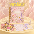 virelash™ GardenNotes Botanical Journal Kit — 7 × 9-Inch Spiral Scrapbook with Pressed Flowers, Labels & Mounting Corners