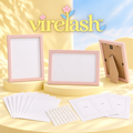 virelash™ MeadowGallery Pressed Flower Frame Kit — Three 4 × 6-Inch Botanical Display Frames with Mounting Cards & Layout Guides
